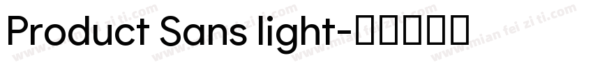 Product Sans light字体转换